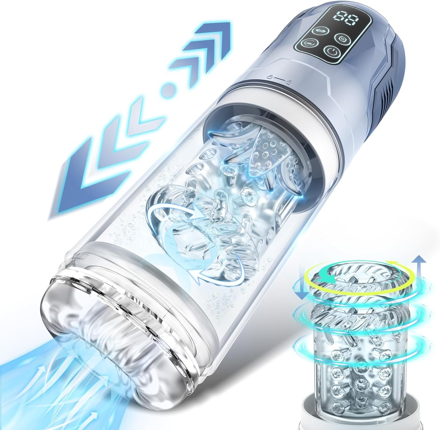 Telescopic Automatic Male Masturbator Masturbation Cup Blowjob Machine Sucking Pocket Pussy Vacuum Penis Pump Sex Toys for Men